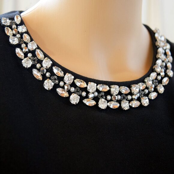 Vince Camuto Beautiful Dress Maribou Feathers - Crystals / Rhinestones & Beads - Picture 4 of 12